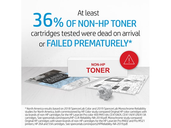 HP 85A Black Original LaserJet Toner Cartridge, CE285A