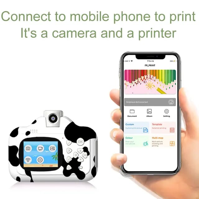 Kids Digital Camera With Printer