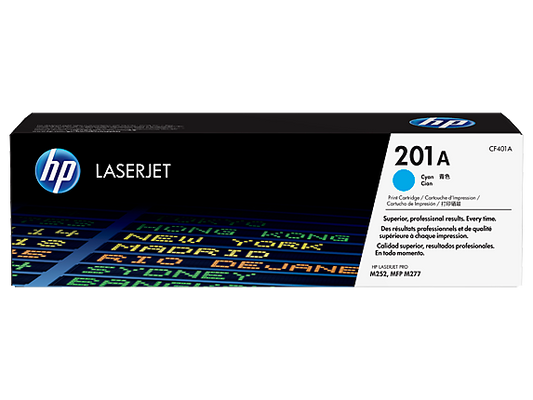 HP 201A Cyan Original LaserJet Toner Cartridge - CF401A