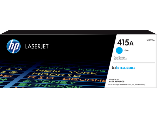 HP 415A Cyan Original LaserJet Toner Cartridge - W2031A