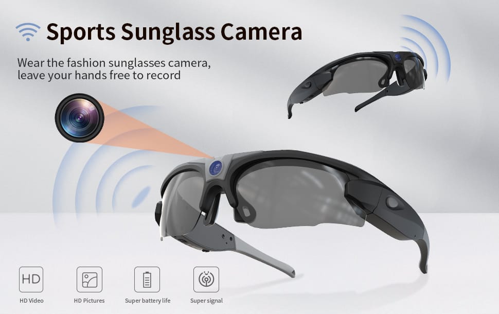 Sports Sun Glasses With Camera